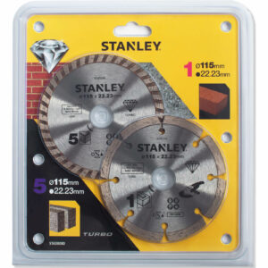 Stanley 2 Piece Diamond Cutting Disc Set 115mm