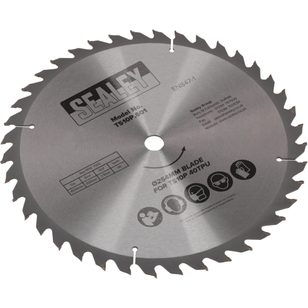 Sealey Circular Saw Blade for TS10P Table Saw 254mm 40T 30mm