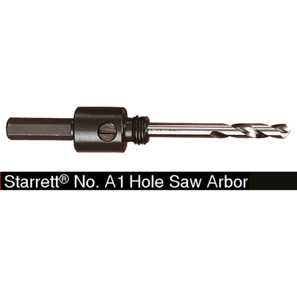 Starrett A1 Arbor 9mm Shank for 14mm - 30mm Hole Saws