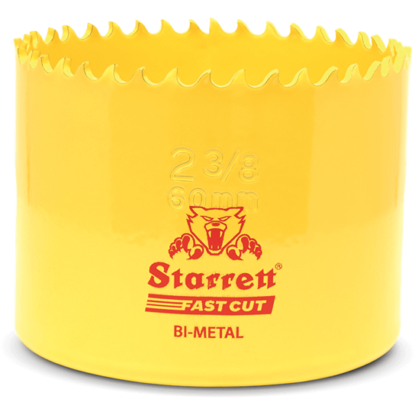 Starrett Fast Cut Bi Metal Hole Saw 60mm