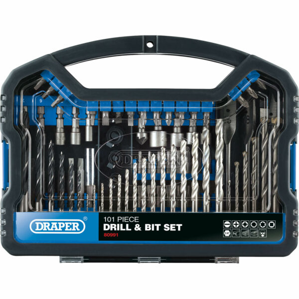 Draper 101 Piece Drill Bit and Accessory Set