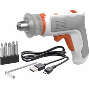 Black and Decker 3.6v Cordless Furniture Assembly Tool 1 x 1.5ah Integrated Li-ion Charger No Case