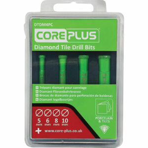 Coreplus 4 Piece Diamond Tile Drill Bit Set