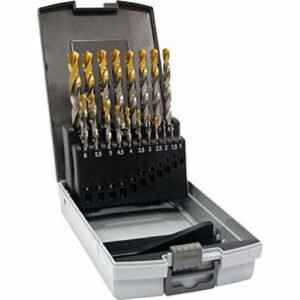 Guhring No 234 25 Piece HSS TiN-Tip Coated 1.0mm -13mm By 0.5mm Drill Set