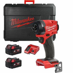 Milwaukee M18 FID3 Fuel 18v Cordless Brushless Impact Driver 2 x 5ah Li-ion Charger Case