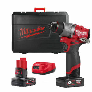 Milwaukee M12 FDD2 Fuel 12v Cordless Brushless Drill Driver 2 x 6ah Li-ion Charger Case