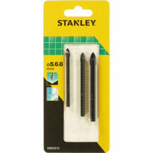Stanley 3 Piece Glass and Tile Drill Bit Set