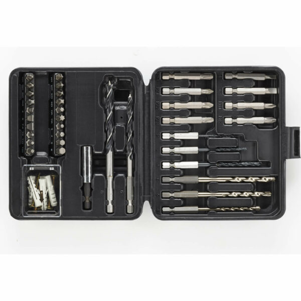 Stanley 37 Piece Hex Shank Drill Bit and Wall Plug Set