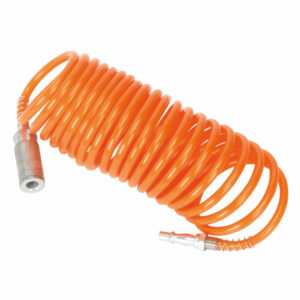 Sealey AH10C/6 PU Coiled Air Hose 10m x Ø6mm with 1/4"BSP Unions