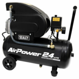 Sealey SAC5020EPK Air Compressor 50L Direct Drive 2hp with 4pc Air...