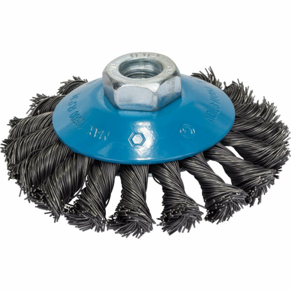 Bosch 0.5mm Knotted Conical Steel Wire Wheel Brush 100mm M14 Thread