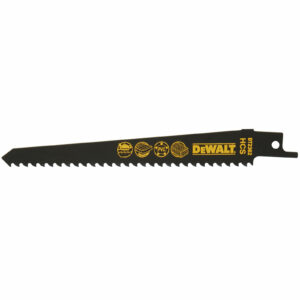 DeWalt HSC Fine Fast Cuts and Curve Cutting Wood Reciprocating Sabre Saw Blades 152mm Pack of 5
