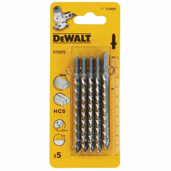 DeWalt T144DP HCS Wood Cutting Jigsaw Blades Pack of 5