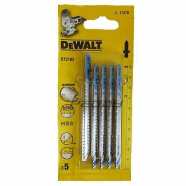 DeWalt T127D HSS Metal Cutting Jigsaw Blades Pack of 5