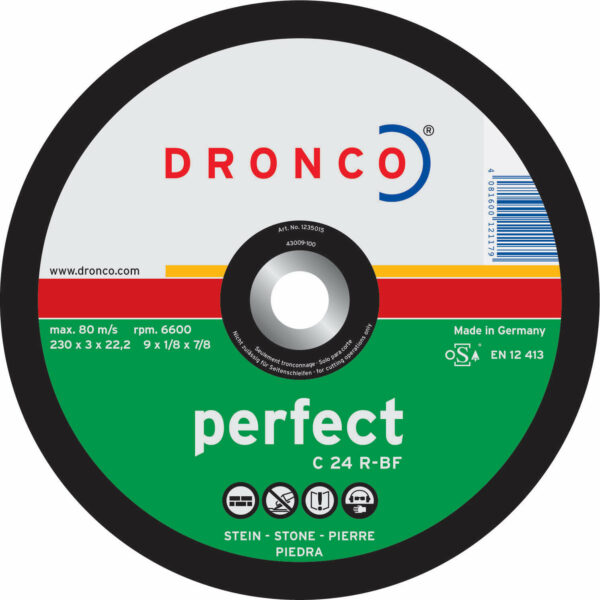 Dronco C 24 R PERFECT Flat Stone Cutting Disc 300mm 3.5mm 20mm