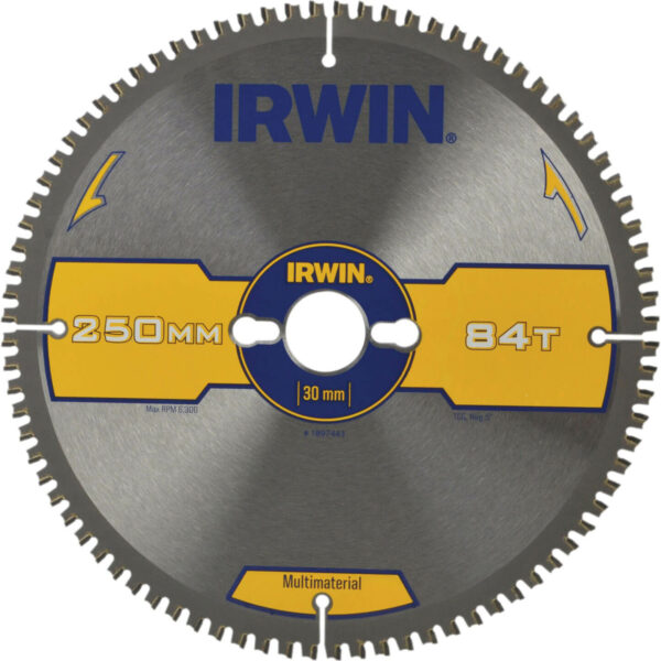 Irwin Multi Material Circular Saw Blade 250mm 84T 30mm