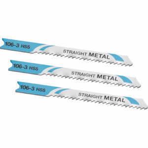Stanley Straight Cutting U Shank HSS Jigsaw Blades for Metal Pack of 3