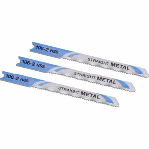 Stanley Straight Cutting U Shank Jigsaw Blades for Metal Pack of 3
