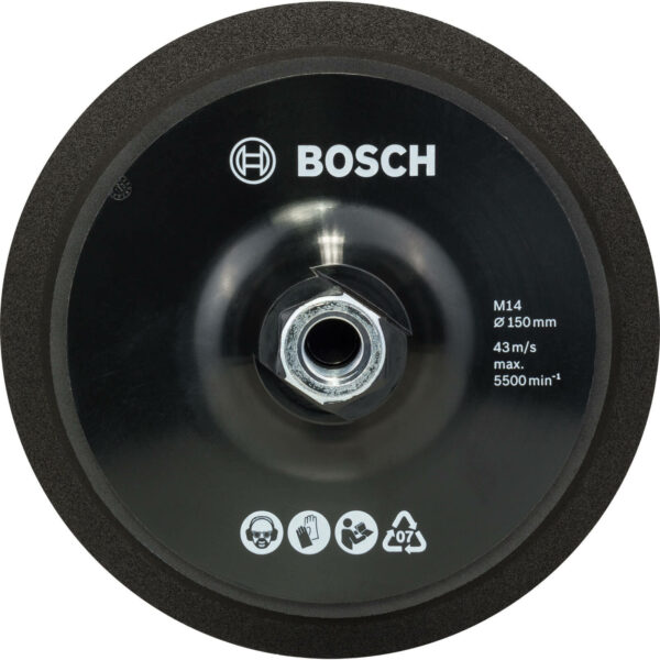 Bosch M14 Hook and Loop Backing Pad 150mm