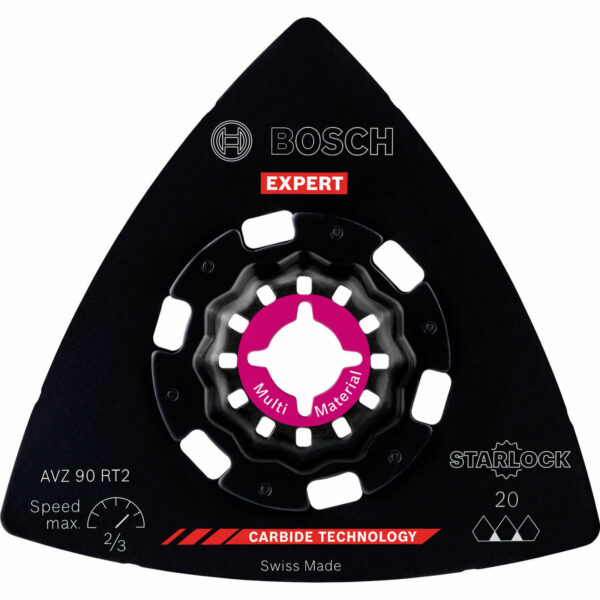 Bosch Expert AVZ 90 RT Starlock Oscillating Multi Tool Sanding Plate 90mm 20g Pack of 1
