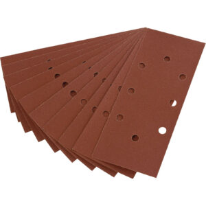 Draper Punched Clip On 1/3 Sanding Sheets 92mm x 230mm 120g Pack of 10