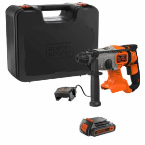 Black and Decker BCD900 18v Cordless SDS Plus Hammer Drill 1 x 2ah Li-ion Charger Case