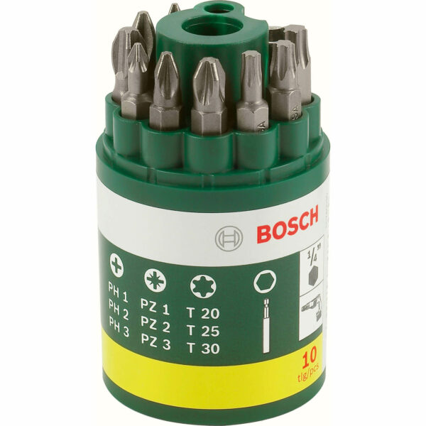 Bosch 10 Piece Mixed Screwdriver Bit Set