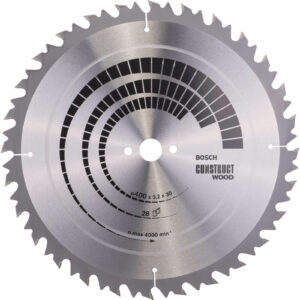 Bosch Construct Wood Cutting Table Saw Blade 400mm 28T 30mm