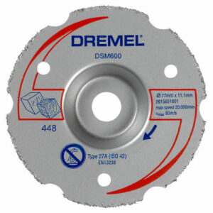 Dremel DSM600 Multipurpose Flush Cutting Wheel for DSM20 77mm Pack of 1