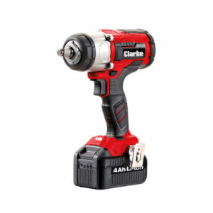 Clarke Clarke CIR184LIP 18V 400Nm 1/2" Drive Impact Wrench With 2 x 4Ah Batteries & Charger