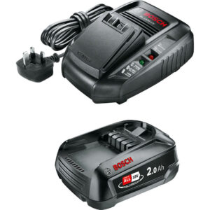 Bosch Genuine GREEN P4A 18v Cordless Li-ion Battery 2ah and Fast Charger 2ah