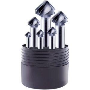 Guhring 6 Piece Spyro Tec HSCO TiALN Coated Chatter Free Countersink Set