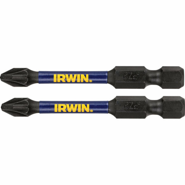 Irwin Impact Pro Performance Pozi Screwdriver Bits PZ1 57mm Pack of 2