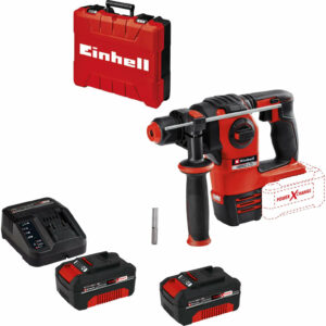 Einhell HEROCCO 18v Cordless Brushless SDS Plus Rotary Hammer Drill 2 x 4ah Li-ion Charger Case