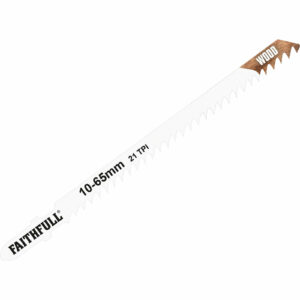 Faithfull T301CD Wood Cutting Jigsaw Blades Pack of 5