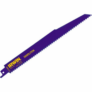 Irwin 966R Demolition Reciprocating Saw Blades for Wood and Metal 225mm Pack of 5