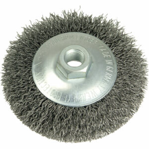 Lessmann 0.35 Cimped Steel Wire Conical Bevel Brush 100mm M14 Thread