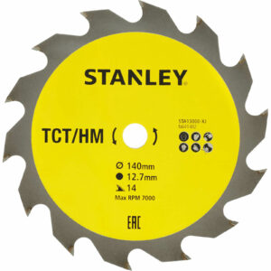 Stanley TCT Circular Saw Blade 140mm 14T 12.7mm