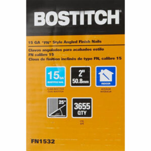 Bostitch FN1532 FN15 Series Angled Finish Nails 15 Gauge 50mm - Pa...