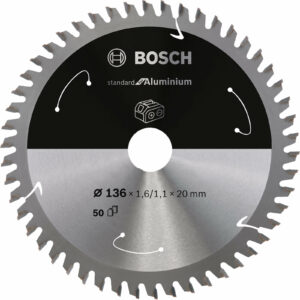 Bosch Cordless Circular Saw Blade for Aluminium 136mm 50T 20mm