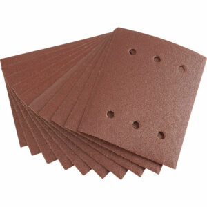 Draper Punched 1/4 Sanding Sheets 115mm x 145mm 80g Pack of 10