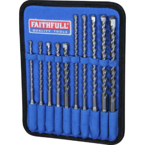 Faithfull 10 Piece SDS Plus Drill Bit Set