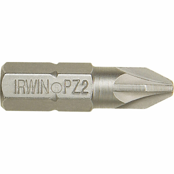 Irwin Pozi Screwdriver Bit PZ2 25mm Pack of 2