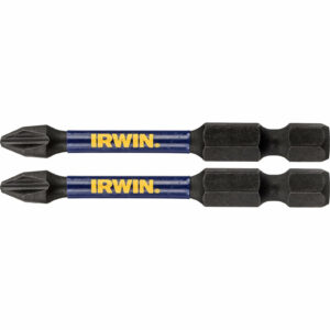 Irwin Impact Pro Performance Phillips Screwdriver Bits PH2 57mm Pack of 2