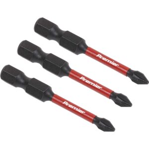Sealey Impact Power Tool Phillips Screwdriver Bits PH1 50mm Pack of 3