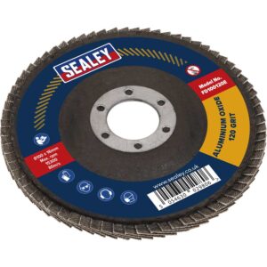 Sealey Aluminium Abrasive Flap Disc 100mm 120g