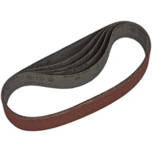 Sealey 30mm x 540mm Sanding Belt 30mm x 540mm 80g Pack of 5