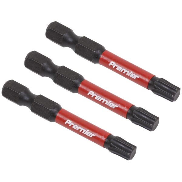 Sealey Impact Power Tool Torx Screwdriver Bits T30 50mm Pack of 3