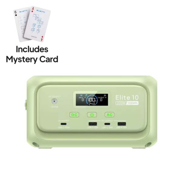 BLUETTI Elite 10 Mini Power Station | 200W 128Wh (Green) Green