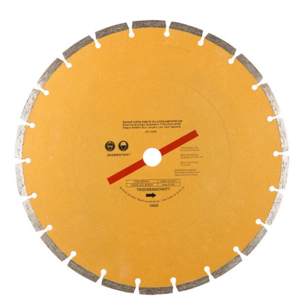 300mm (12") Segmented Gold Diamond Dry Cutting Disc